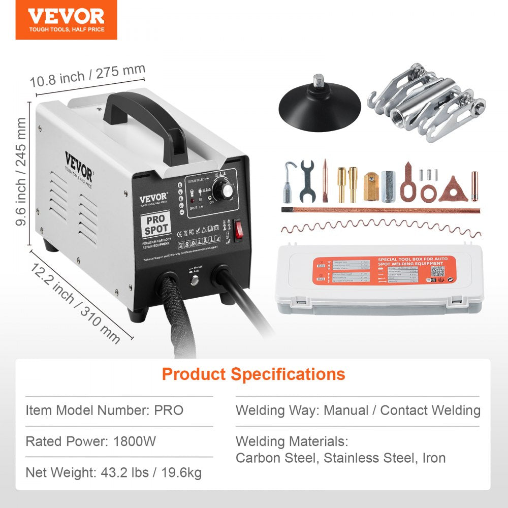 PRO - 7-Mode VEVOR Dent Repair Kit for Automotive Panels