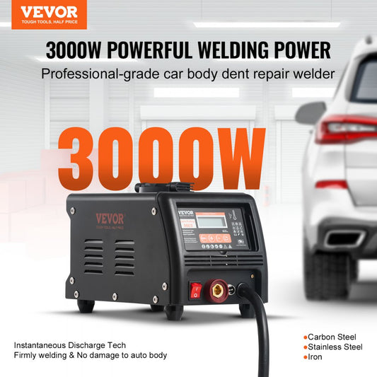98ES - 3KW VEVOR Dent Puller with 9 Modes & Toolbox