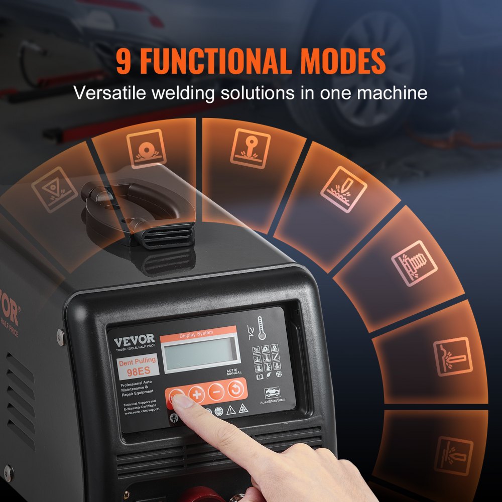 98ES - 3KW VEVOR Dent Puller with 9 Modes & Toolbox