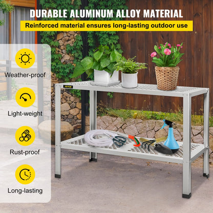 SS-YJH-00014 - 42" Aluminum Potting Bench for Indoor & Outdoor Use