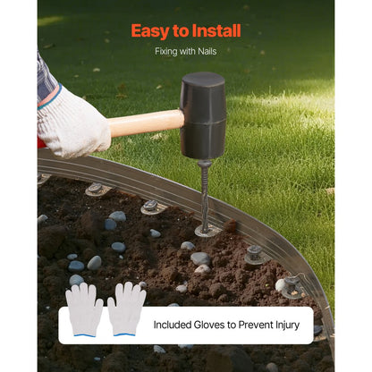 L50in-10 - Durable Aluminum Alloy Landscape Edging, Rust-Resistant & Flexible