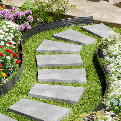 L72in-8 - 72in Bendable Metal Edging for Gardens & Walkways