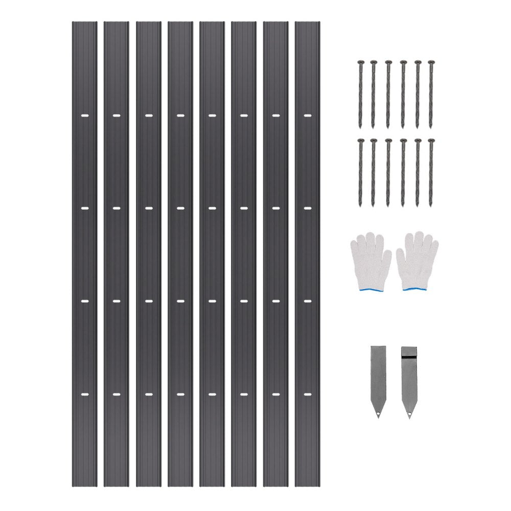 L72in-8 - 72in Bendable Metal Edging for Gardens & Walkways