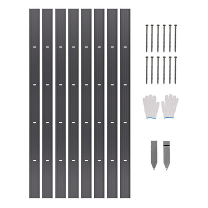 L72in-8 - 72in Bendable Metal Edging for Gardens & Walkways