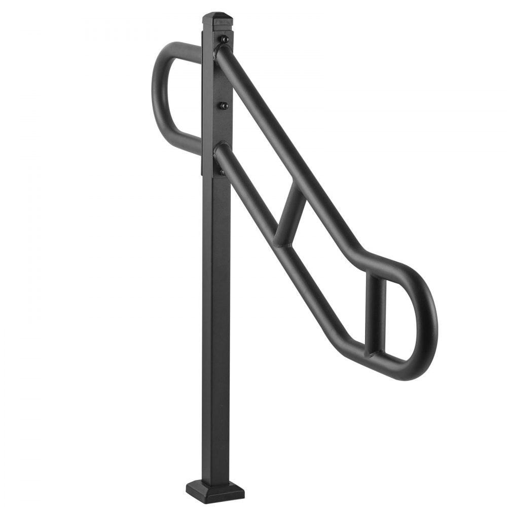 HR-09 - 40.5" Durable Q235A Steel Outdoor Handrail for 1-3 Steps
