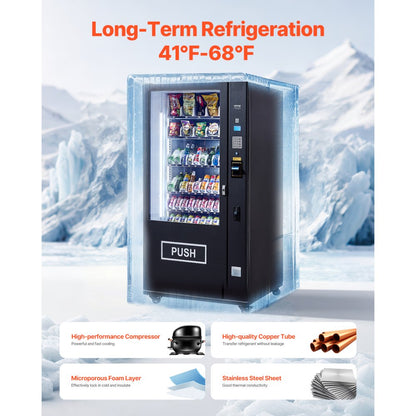 YX-SHJHW-08 - Large Capacity Refrigerated Vending Machine with Bill Acceptor