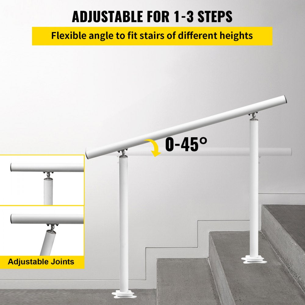 LZBS-3FT - 3FT Adjustable Aluminum Stair Handrail for 2-3 Steps