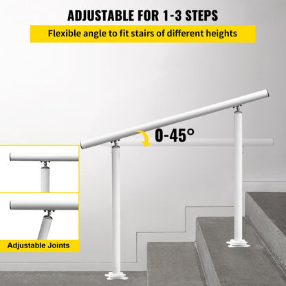 LZBS-3FT - 3FT Adjustable Aluminum Stair Handrail for 2-3 Steps