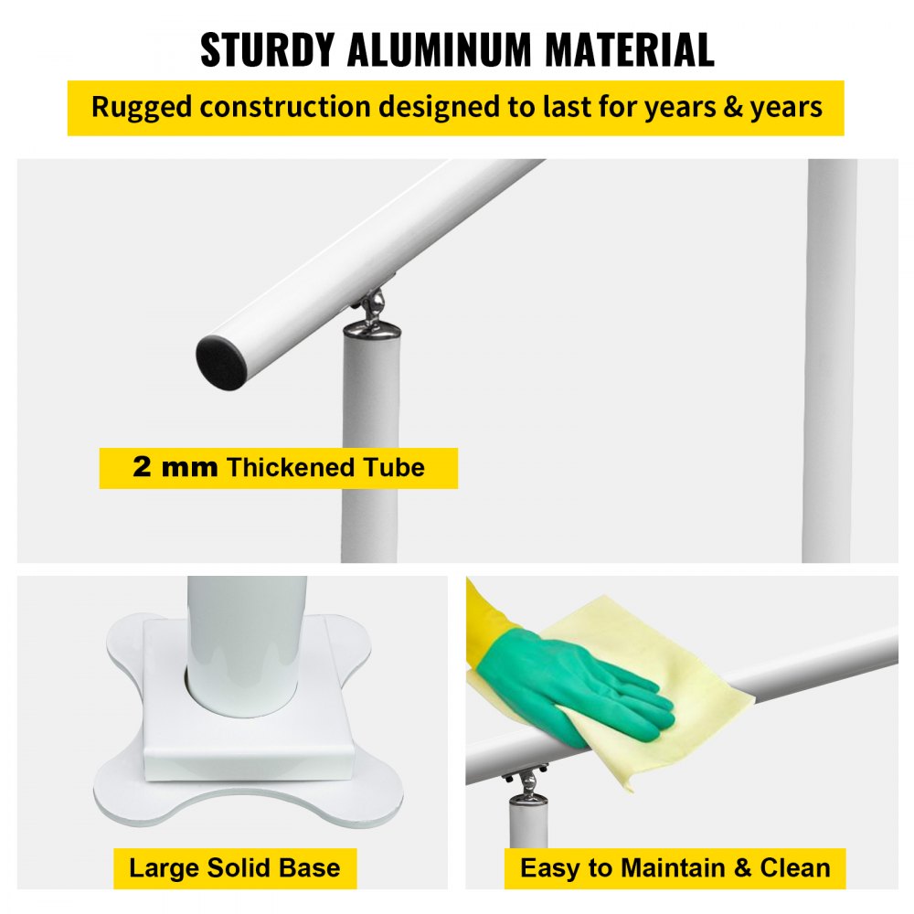 LZBS-4FT - Adjustable 4FT Aluminum Handrail for Steps, Supports 165lbs