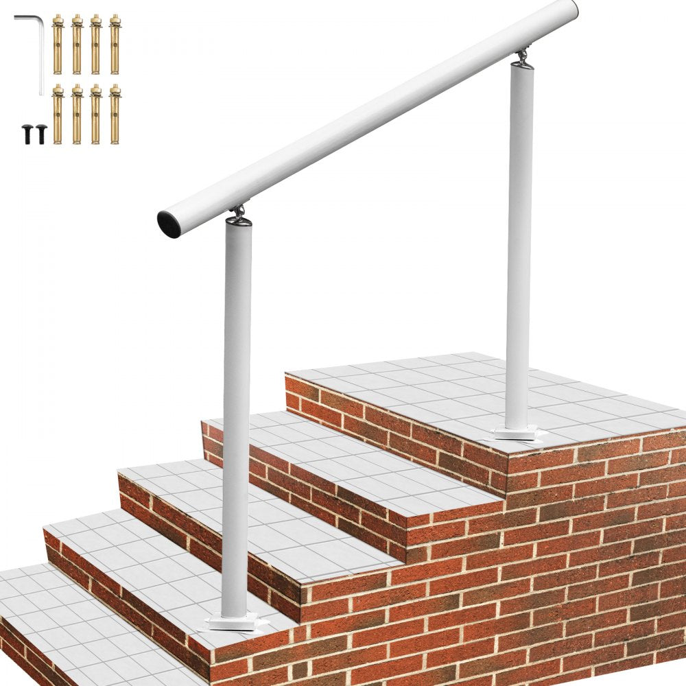 LZBS-4FT - Adjustable 4FT Aluminum Handrail for Steps, Supports 165lbs