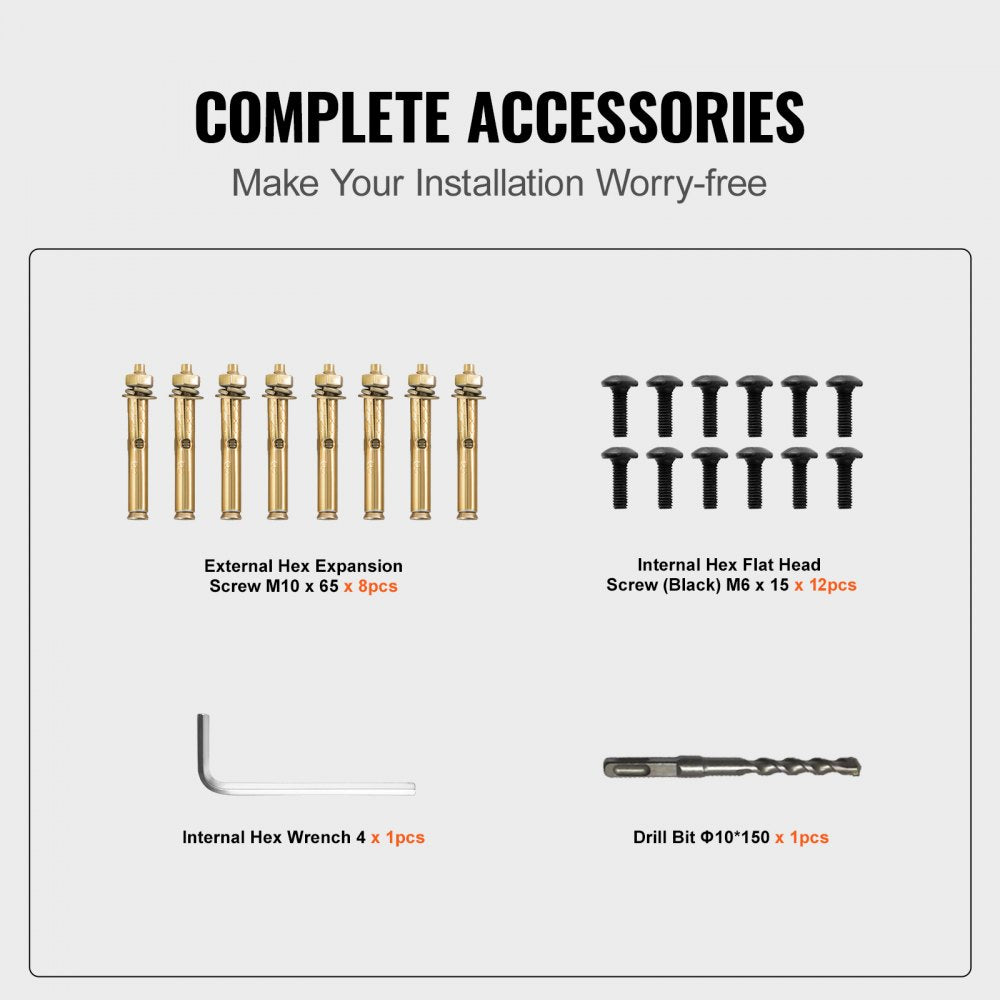 LZHG-KT Adjustable Outdoor Stair Handrail for 3-4 Steps - Easy Install
