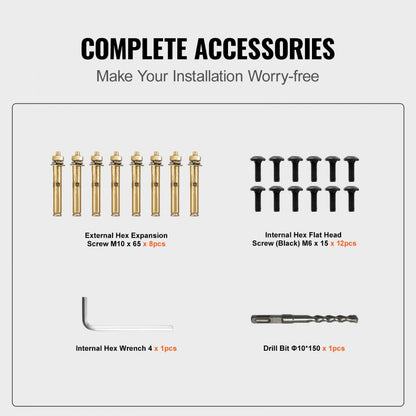 LZHG-KT Adjustable Outdoor Stair Handrail for 3-4 Steps - Easy Install