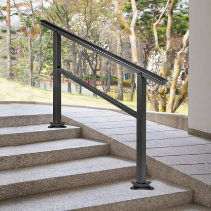 LZHG-KT Adjustable Outdoor Stair Handrail for 3-4 Steps - Easy Install