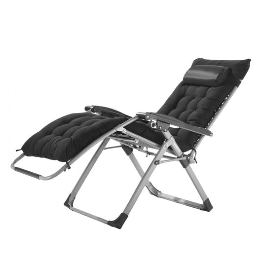 HQB-FAN001 - 26" Folding Zero Gravity Chair with Cushion & Armrests