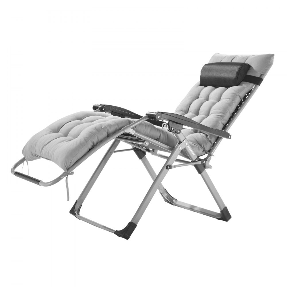 HQB-FAN002 - 26" Foldable Zero Gravity Recliner with Comfort Cushion