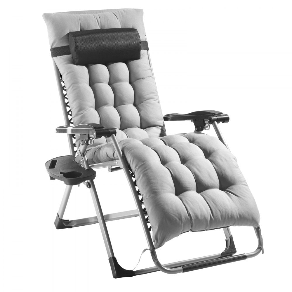 HQB-FAN002 - 26" Foldable Zero Gravity Recliner with Comfort Cushion