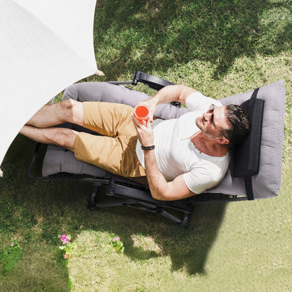 HQB-FAN004 - 33" Folding Zero Gravity Recliner with Removable Cushion