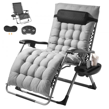 HQB-FAN004 - 33" Folding Zero Gravity Recliner with Removable Cushion