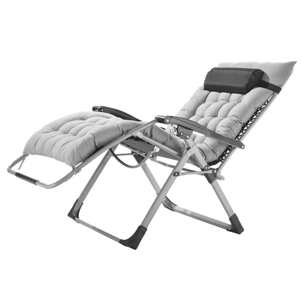 HQB-FAN004 - 33" Folding Zero Gravity Recliner with Removable Cushion