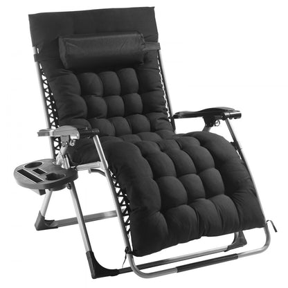 HQB-FAN003 - 33" Folding Zero Gravity Recliner with Cushion & Armrests