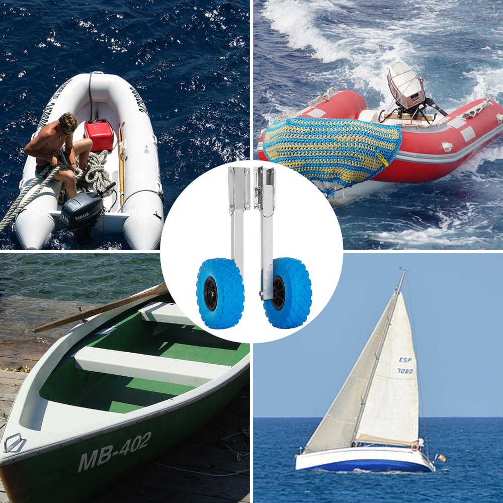 010996274758 - Durable 300 lbs Boat Launching Wheels for Easy Transport