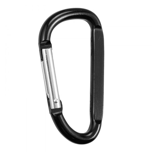 zq910034 - 10-Pack D-Shaped Aluminum Carabiner Clips - 166 lb Capacity