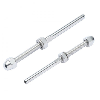 YXHF-2009-1/8"+W050-1/4"-61 - 61 Pack Swage Threaded Studs for 1/8" Cable Railing