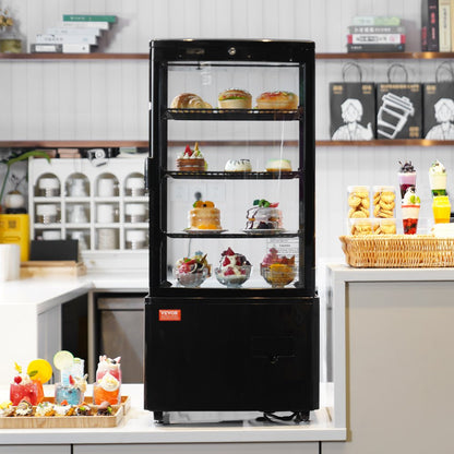 XC-78L(1R) - Countertop Pastry Display Case with Adjustable Shelves and LED Lighting