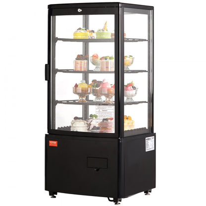 XC-78L(1R) - Countertop Pastry Display Case with Adjustable Shelves and LED Lighting