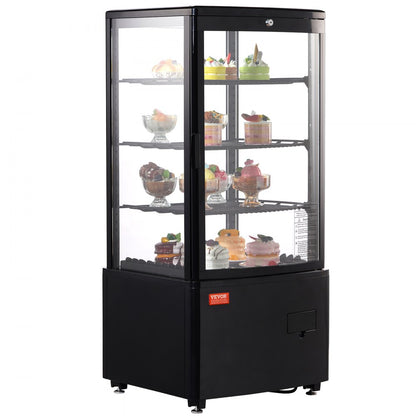 XC-78L(1R) - Countertop Pastry Display Case with Adjustable Shelves and LED Lighting