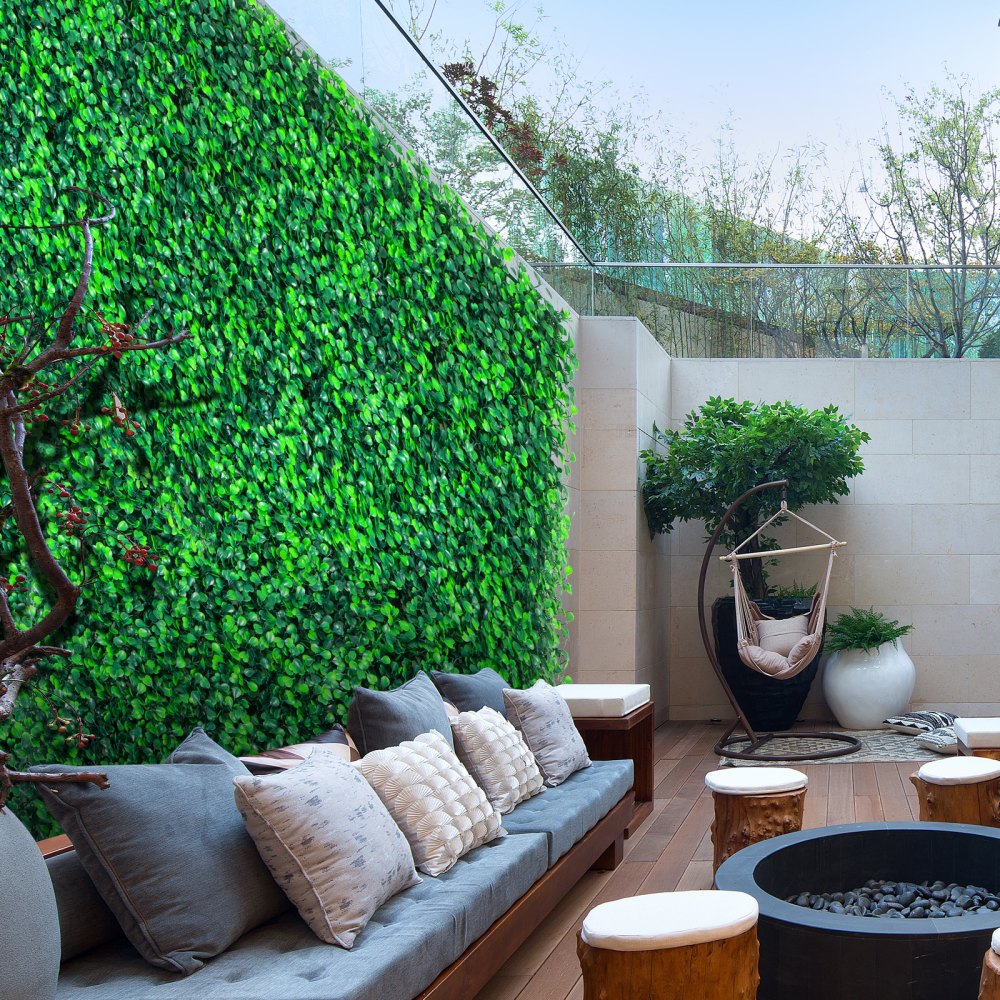 VV-MLCRZZWQ-20X20 16PC 400D - Weather-Proof 400-D Grid Artificial Boxwood Panels