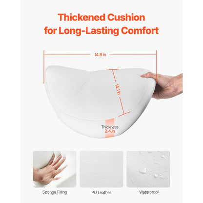 MST003-3W - Ergonomic Height Adjustable Saddle Stool, 14.8" x 14.1"