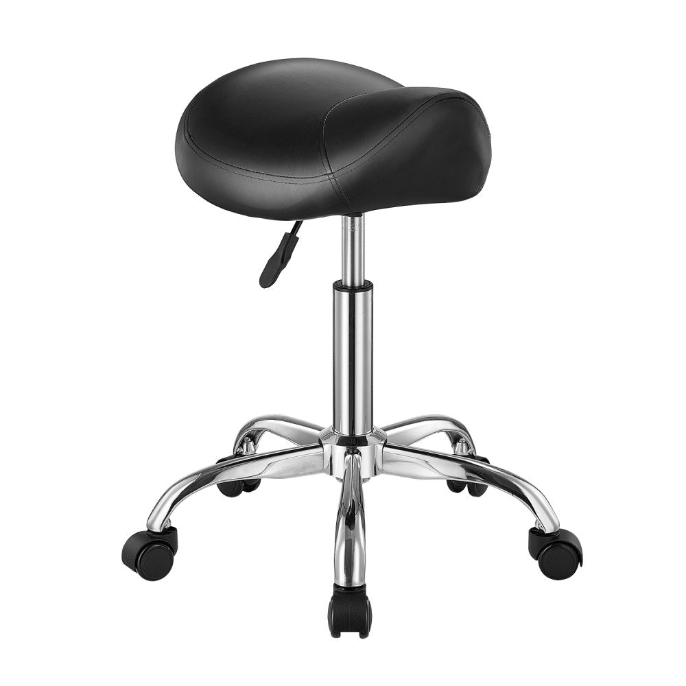 MST003-3B - Ergonomic Saddle Stool with Wheels, 450 lbs Capacity