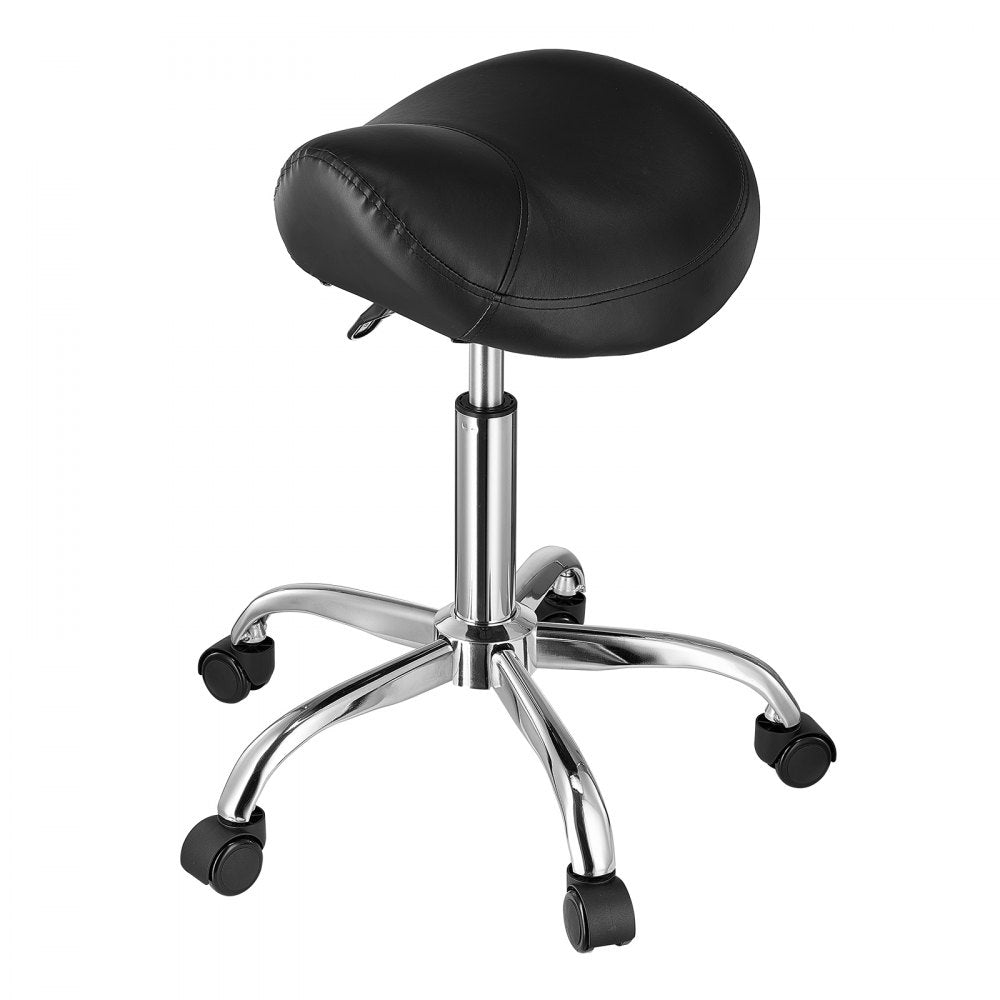 MST003-3B - Ergonomic Saddle Stool with Wheels, 450 lbs Capacity