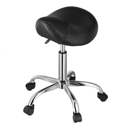 MST003-3B - Ergonomic Saddle Stool with Wheels, 450 lbs Capacity