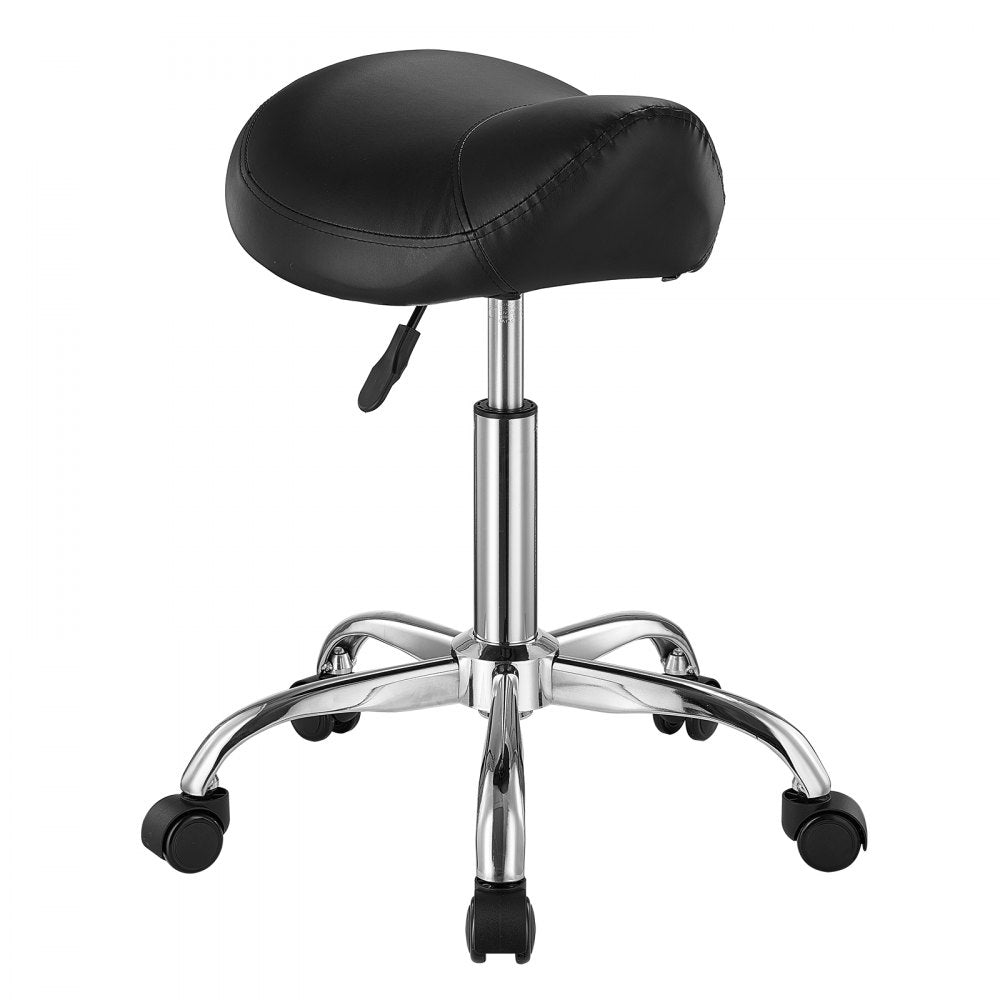 MST003-3B - Ergonomic Saddle Stool with Wheels, 450 lbs Capacity