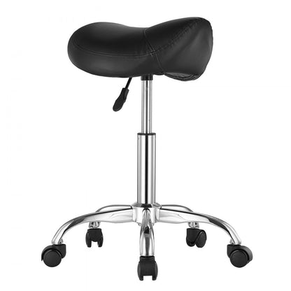 MST003-3B - Ergonomic Saddle Stool with Wheels, 450 lbs Capacity