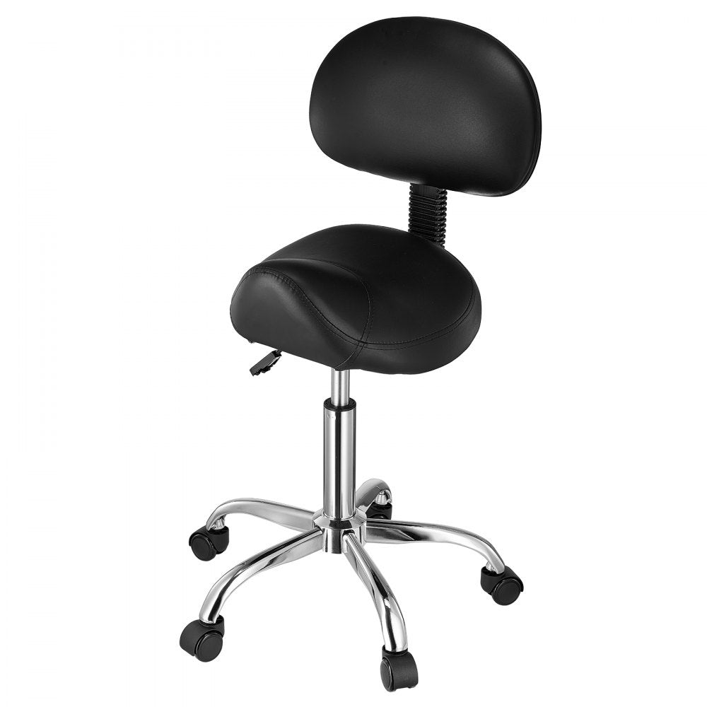 MST003-4 - Ergonomic Saddle Stool with Back, 450 lbs Capacity