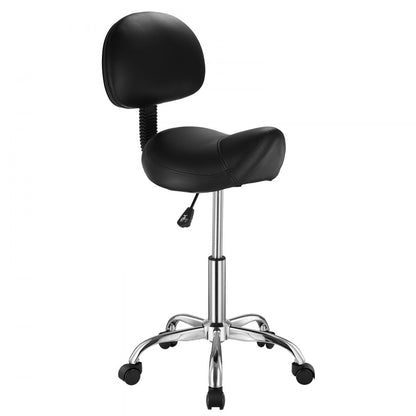 MST003-4 - Ergonomic Saddle Stool with Back, 450 lbs Capacity