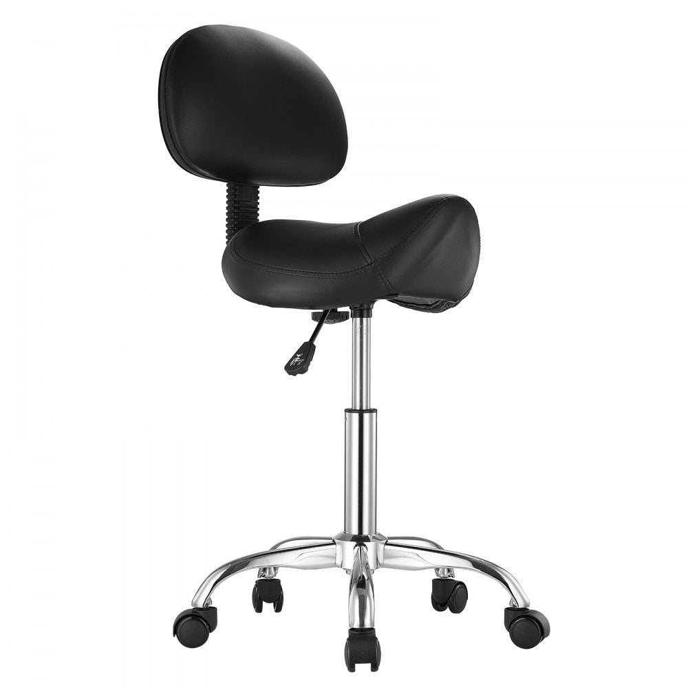 MST003-4 - Ergonomic Saddle Stool with Back, 450 lbs Capacity