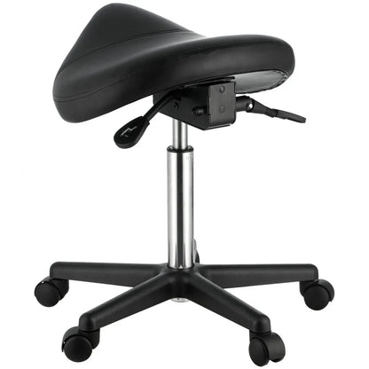 MST003-2 - Adjustable Height Saddle Stool with Silent Wheels, 400 lbs Capacity