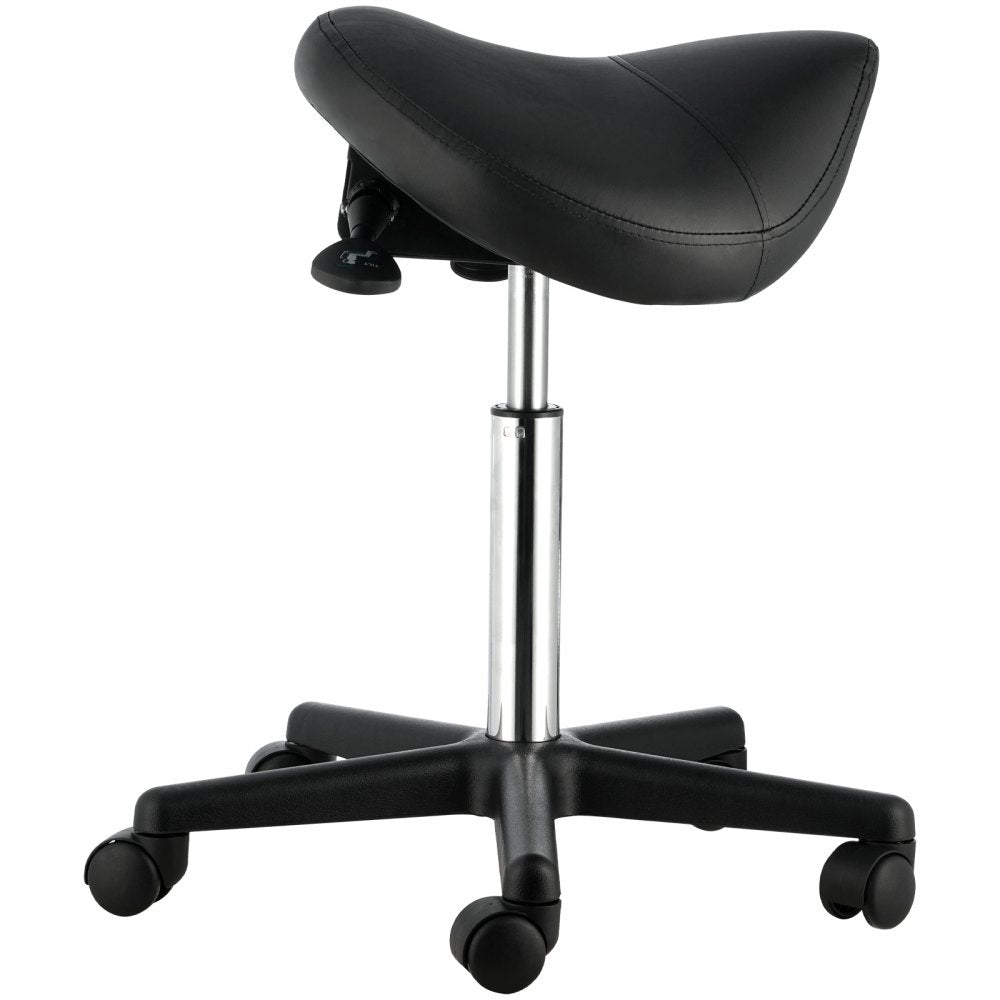 MST003-2 - Adjustable Height Saddle Stool with Silent Wheels, 400 lbs Capacity