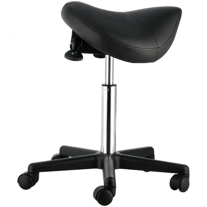 MST003-2 - Adjustable Height Saddle Stool with Silent Wheels, 400 lbs Capacity