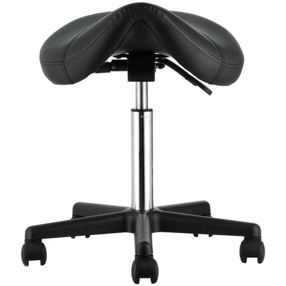 MST003-2 - Adjustable Height Saddle Stool with Silent Wheels, 400 lbs Capacity