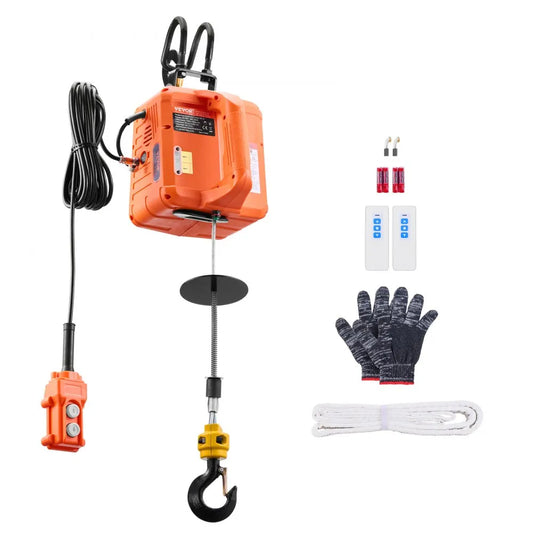 500-D2 - 1100LBS Electric Hoist with 30ft Lift Height & Remote Control