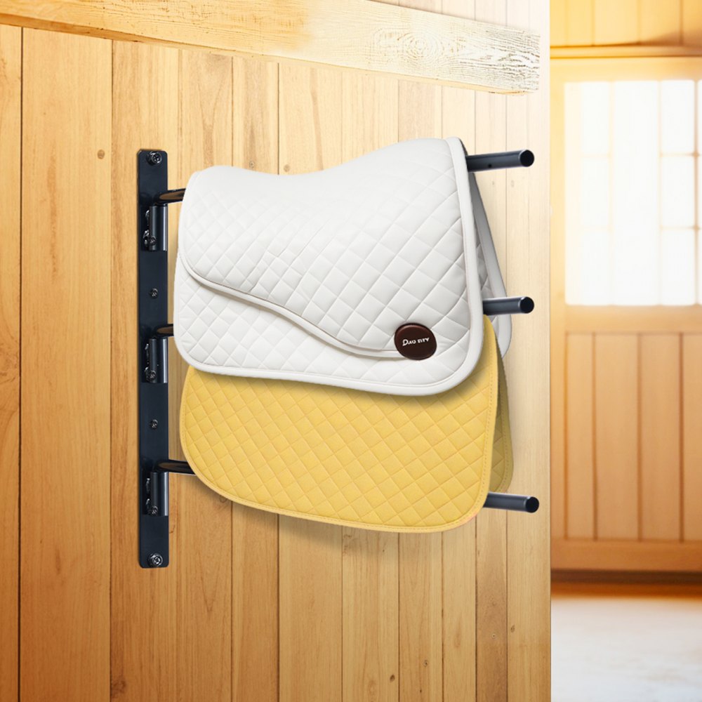 TI-057 - Durable Three-Tier Rotating Saddle Rack for Easy Organization