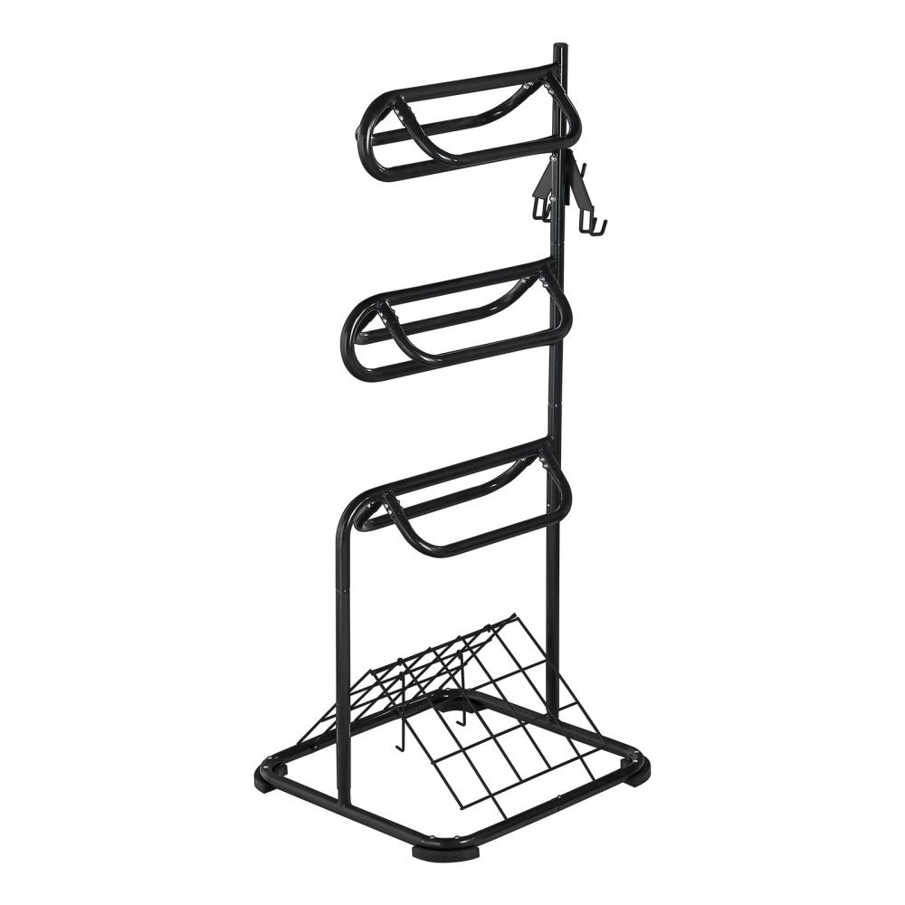 TI-058 - 4-Tier Steel Saddle Rack for English & Western Tack