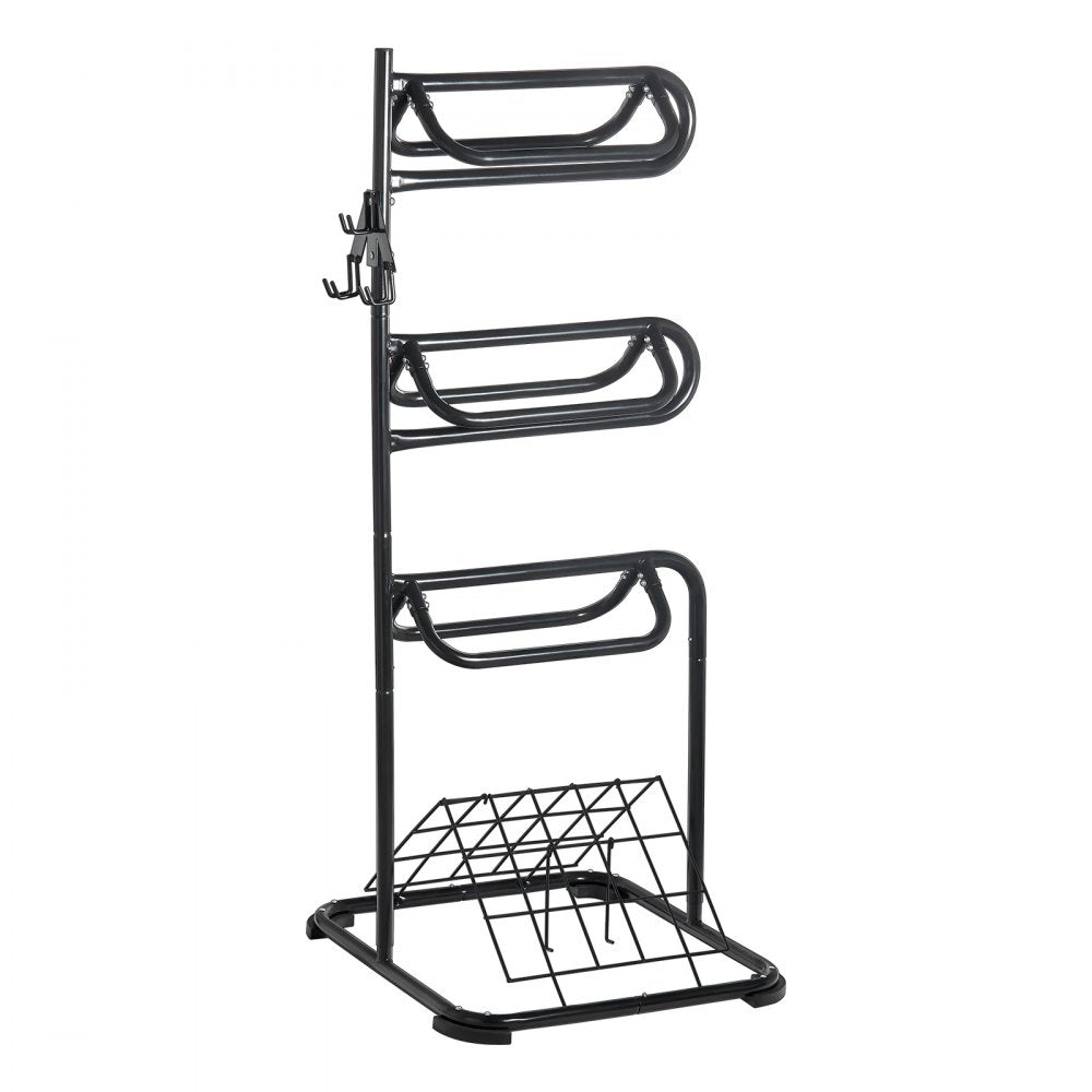 TI-058 - 4-Tier Steel Saddle Rack for English & Western Tack