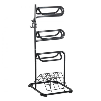 TI-058 - 4-Tier Steel Saddle Rack for English & Western Tack