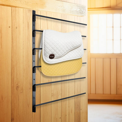 TI-060 - Durable Six-Tier Rotating Saddle Rack for Tack Organization